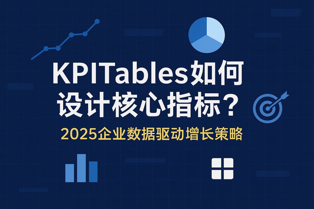 kpitables如何设计核心指标？2025企业数据驱动增长策略