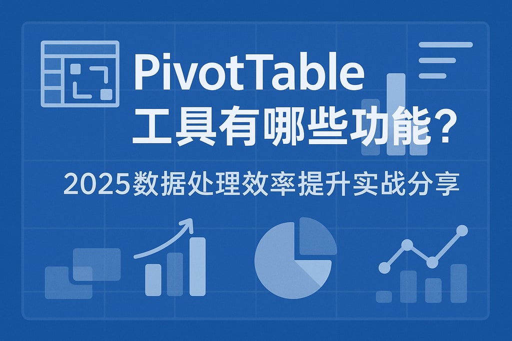 pivotable工具有哪些功能？2025数据处理效率提升实战分享