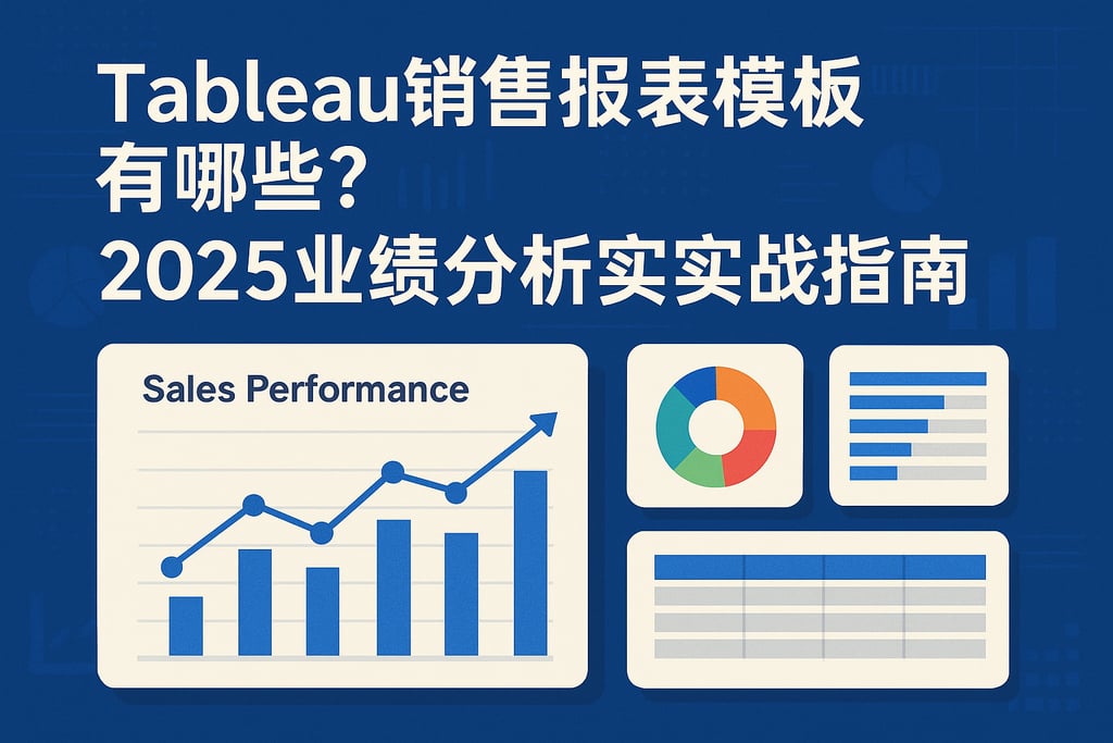 tableau销售报表模板有哪些？2025业绩分析实战指南