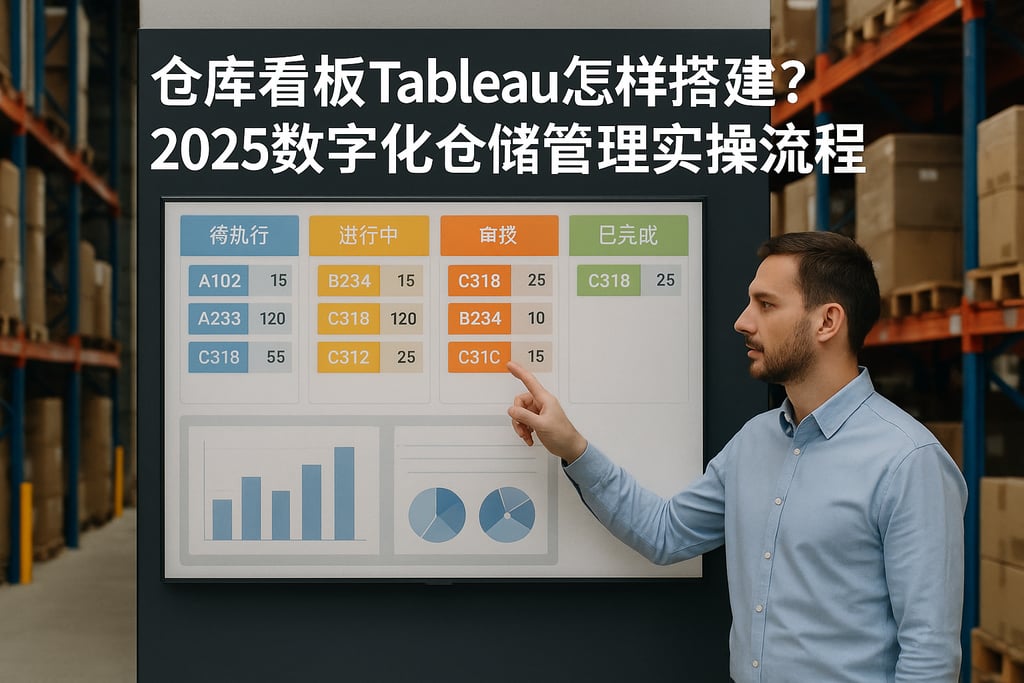 仓库看板Tableau怎样搭建？2025数字化仓储管理实操流程