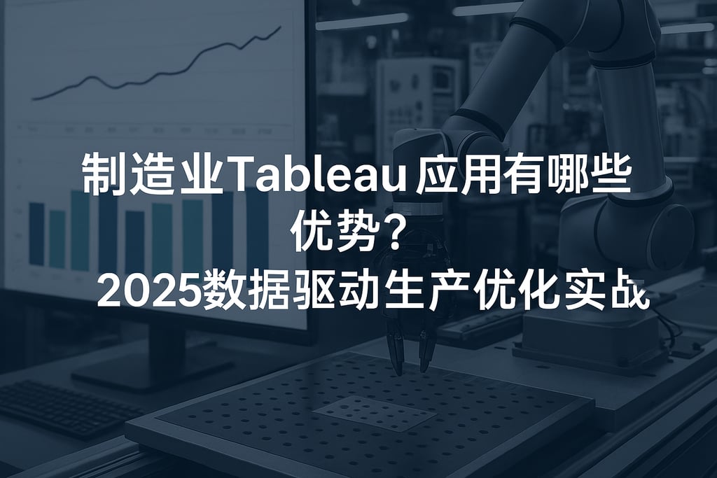 制造业Tableau应用有哪些优势？2025数据驱动生产优化实战