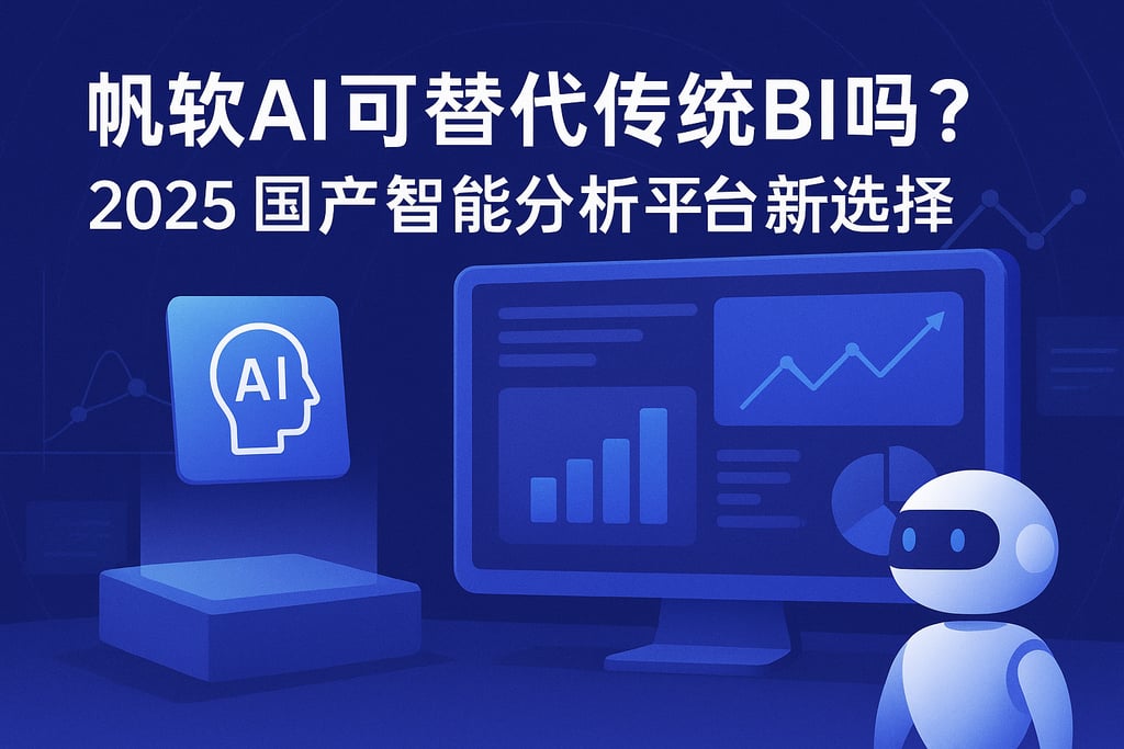 帆软AI可替代传统BI吗？2025国产智能分析平台新选择