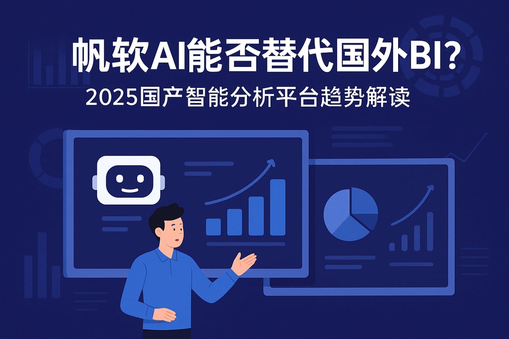 帆软AI能否替代国外BI？2025国产智能分析平台趋势解读