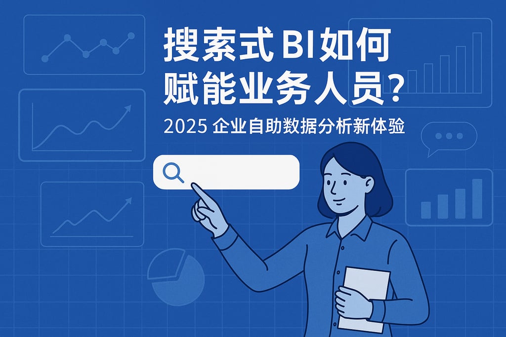 搜索式BI如何赋能业务人员？2025企业自助数据分析新体验