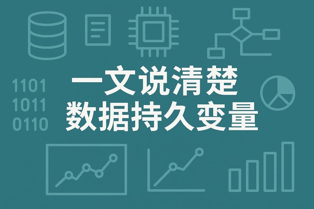 一文说清楚数据持久变量