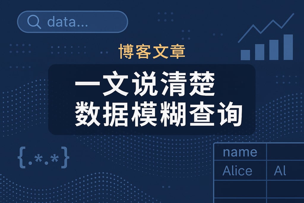 一文说清楚数据模糊查询