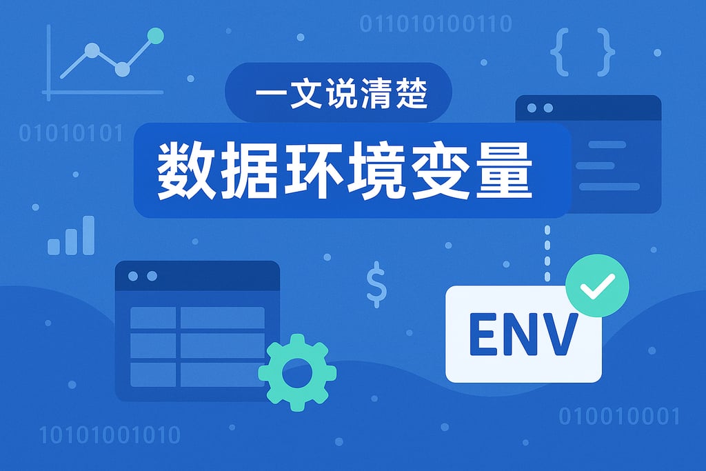 一文说清楚数据环境变量