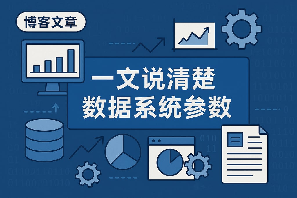 一文说清楚数据系统参数