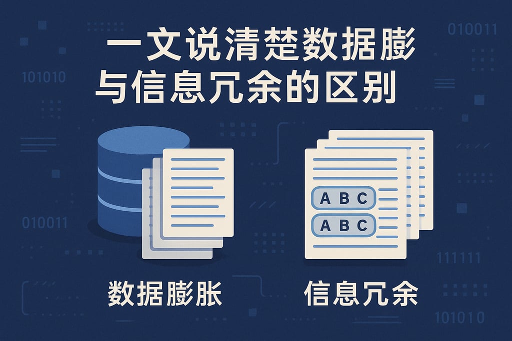 一文说清楚数据膨胀与信息冗余的区别