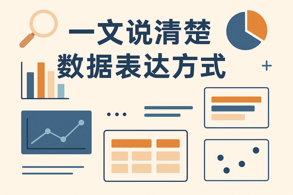 一文说清楚数据表达方式