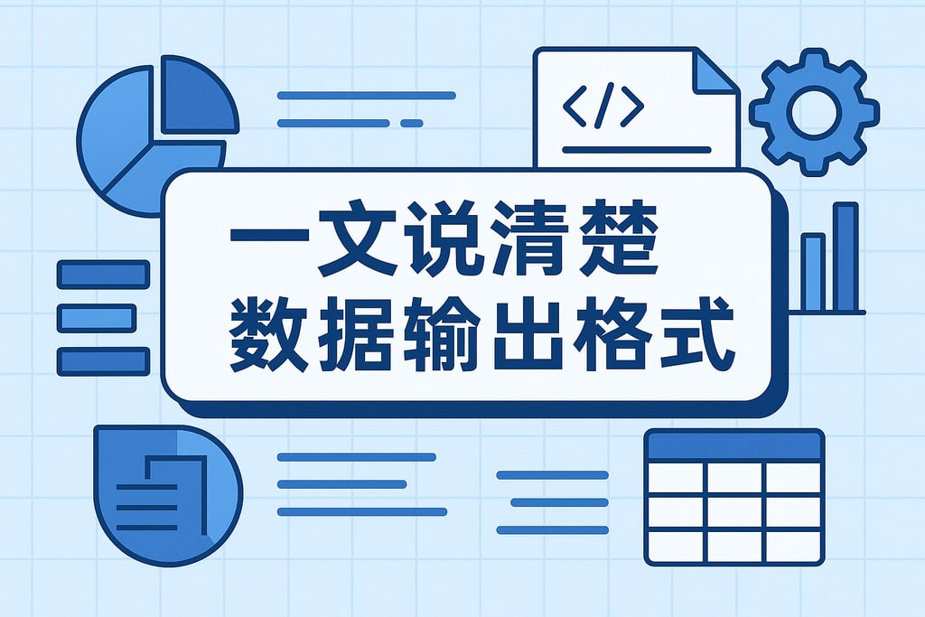 一文说清楚数据输出格式
