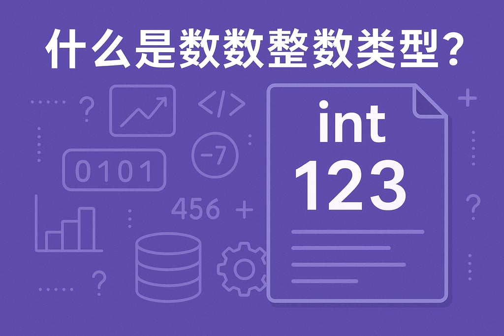 什么是数据整数类型？