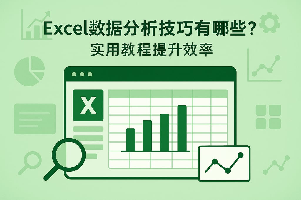Excel数据分析技巧有哪些？实用教程提升效率