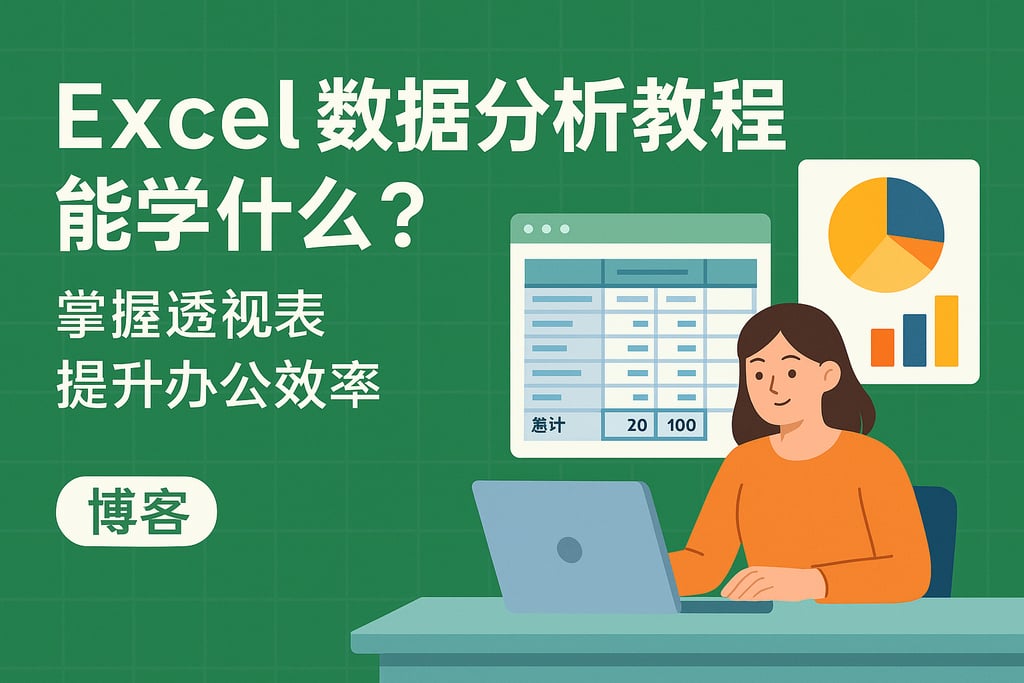 Excel数据分析教程能学什么？掌握透视表提升办公效率