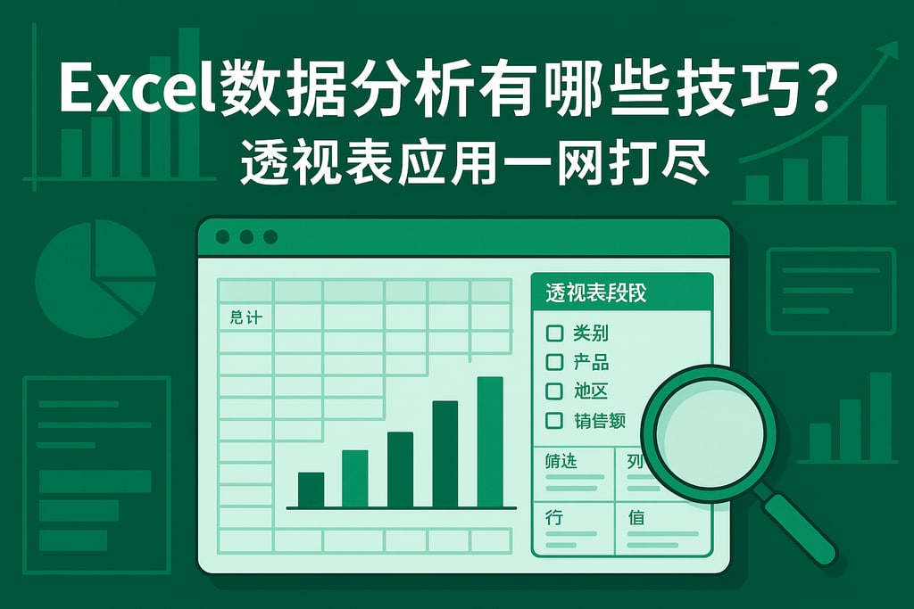 Excel数据分析有哪些技巧？透视表应用一网打尽