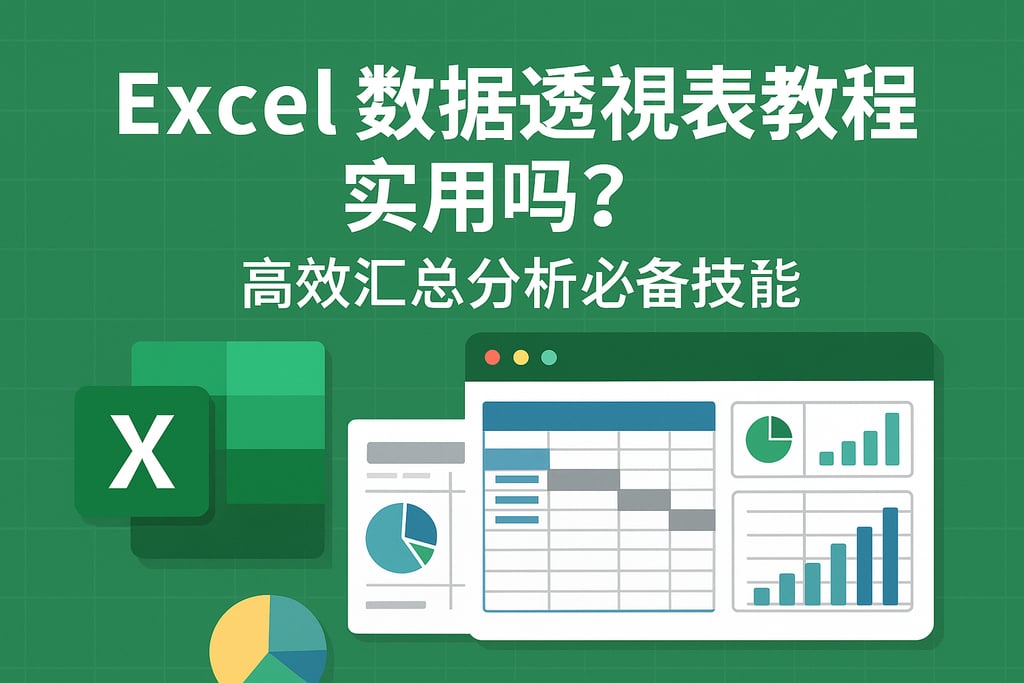 Excel数据透视表教程实用吗？高效汇总分析必备技能