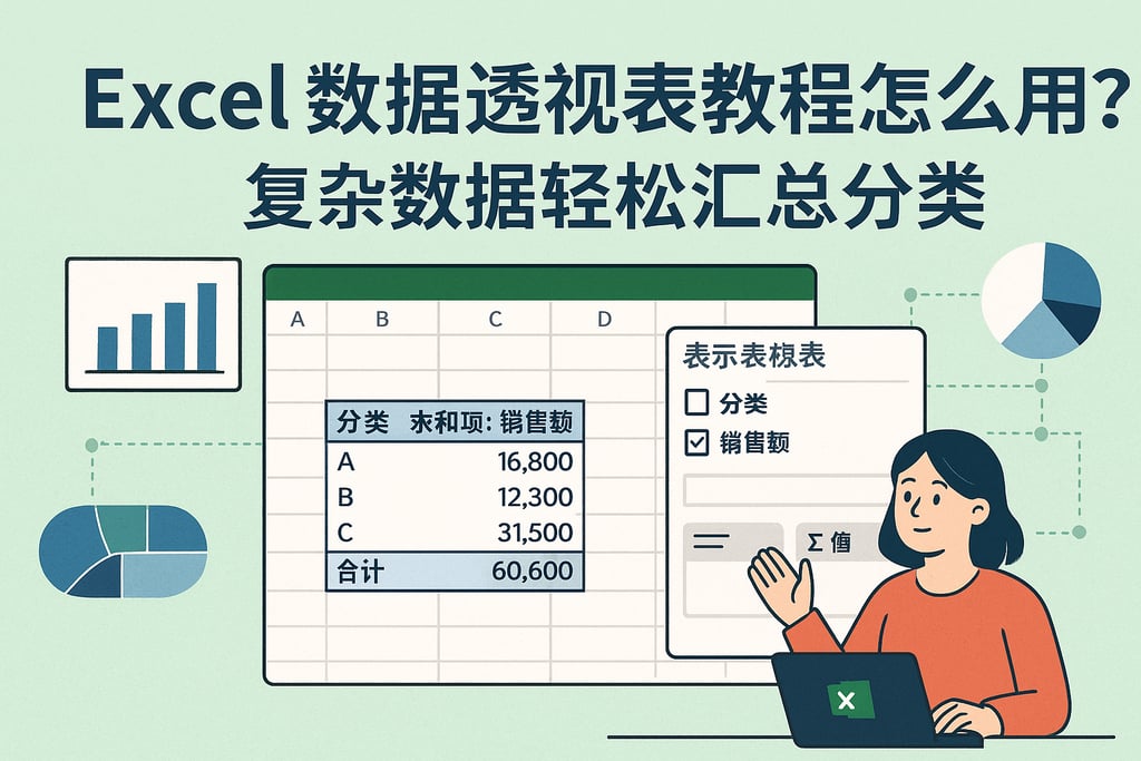 Excel数据透视表教程怎么用？复杂数据轻松汇总分类