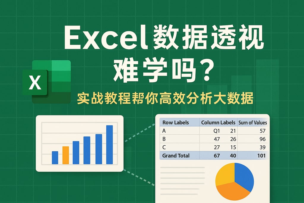 Excel数据透视表难学吗？实战教程帮你高效分析大数据