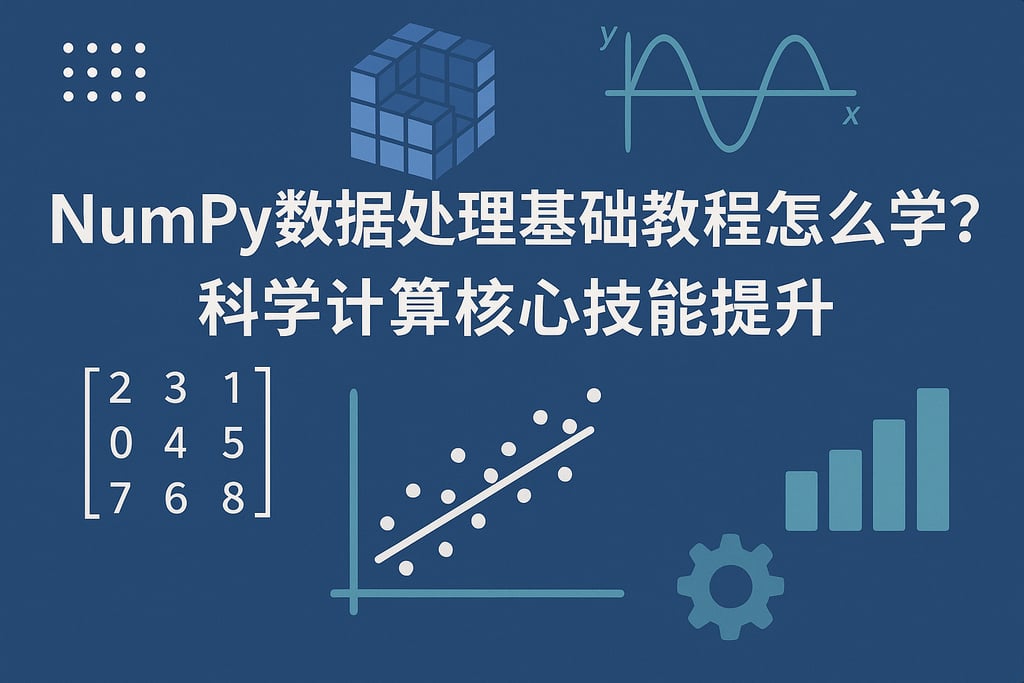 NumPy数据处理基础教程怎么学？科学计算核心技能提升