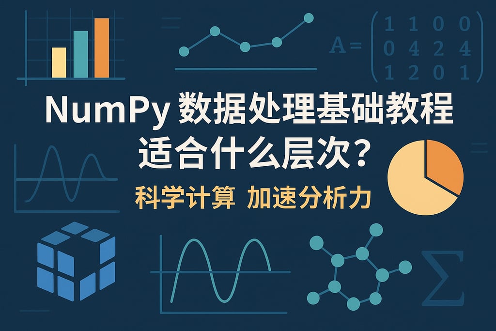 NumPy数据处理基础教程适合什么层次？科学计算加速分析力