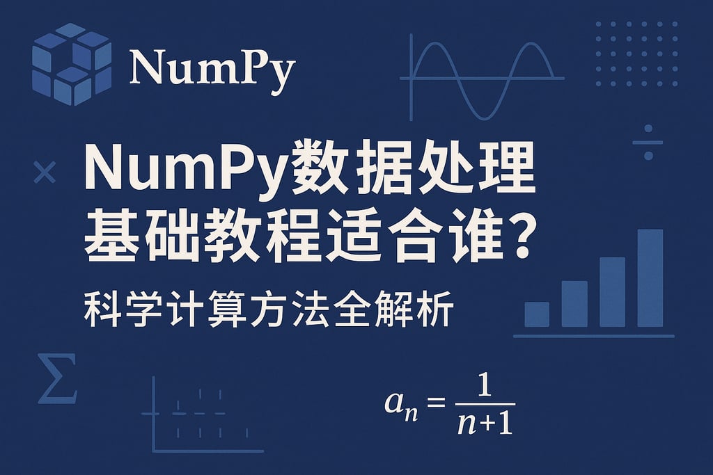 NumPy数据处理基础教程适合谁？科学计算方法全解析