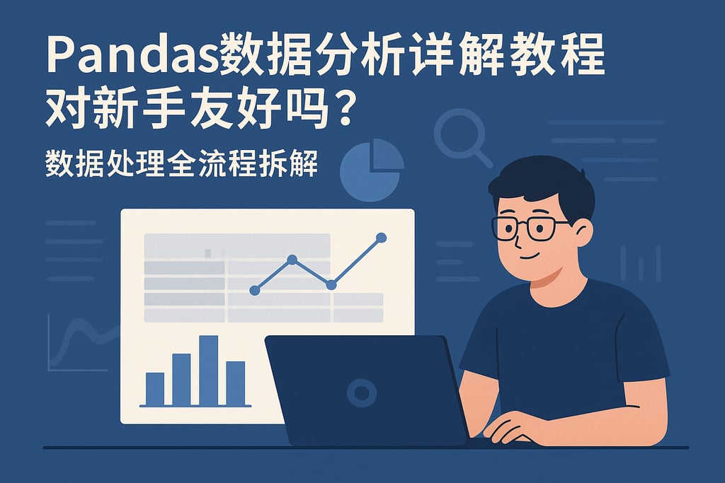 Pandas数据分析详解教程对新手友好吗？数据处理全流程拆解