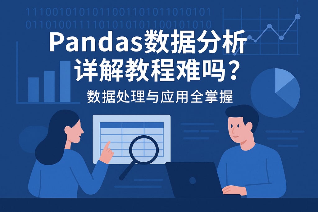 Pandas数据分析详解教程难吗？数据处理与应用全掌握