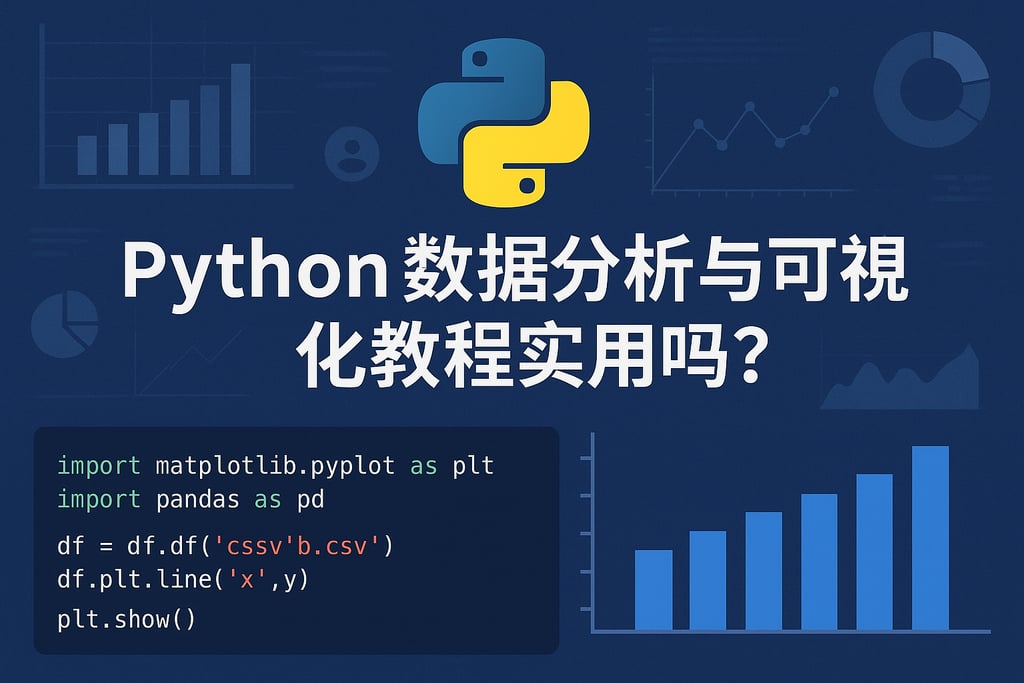 Python数据分析与可视化教程实用吗？代码驱动图表呈现