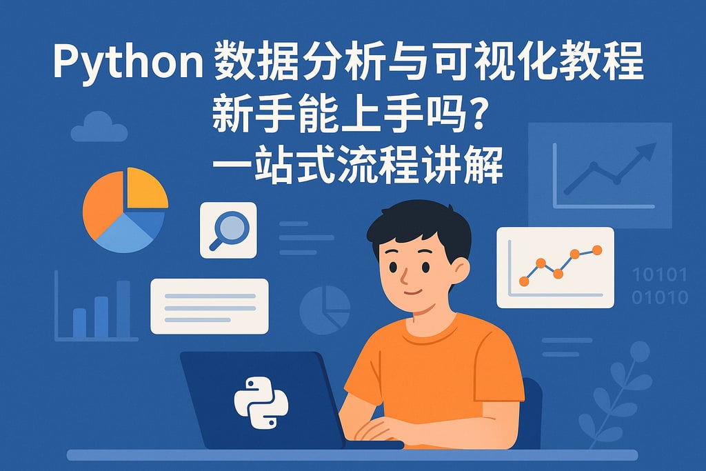 Python数据分析与可视化教程新手能上手吗？一站式流程讲解