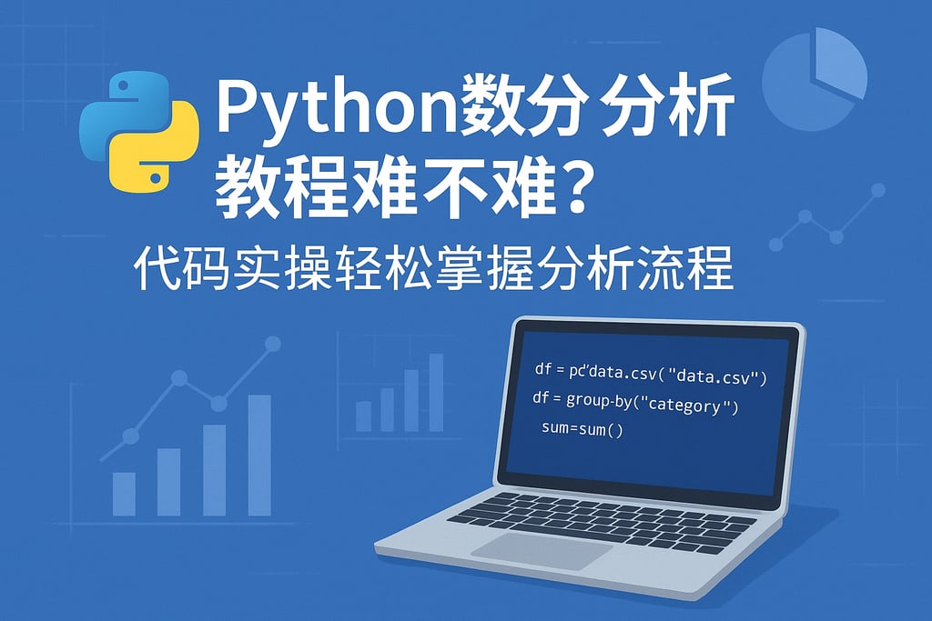 Python数据分析教程难不难？代码实操轻松掌握分析流程