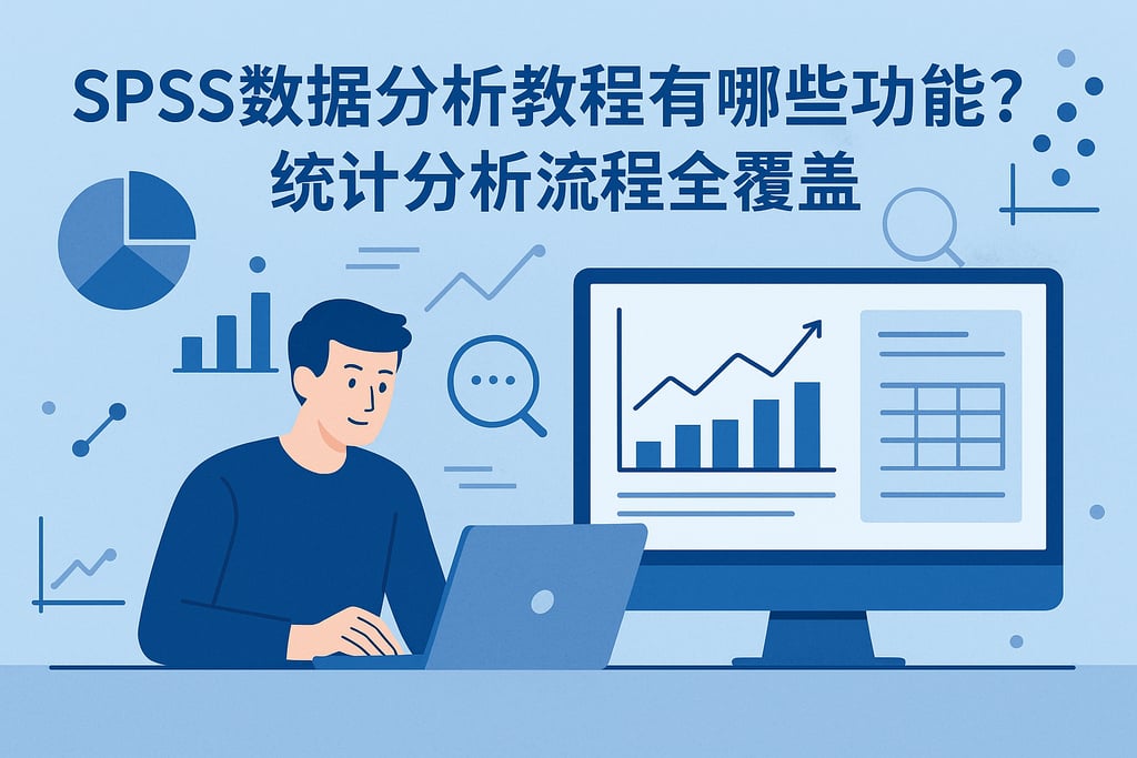 SPSS数据分析教程有哪些功能？统计分析流程全覆盖