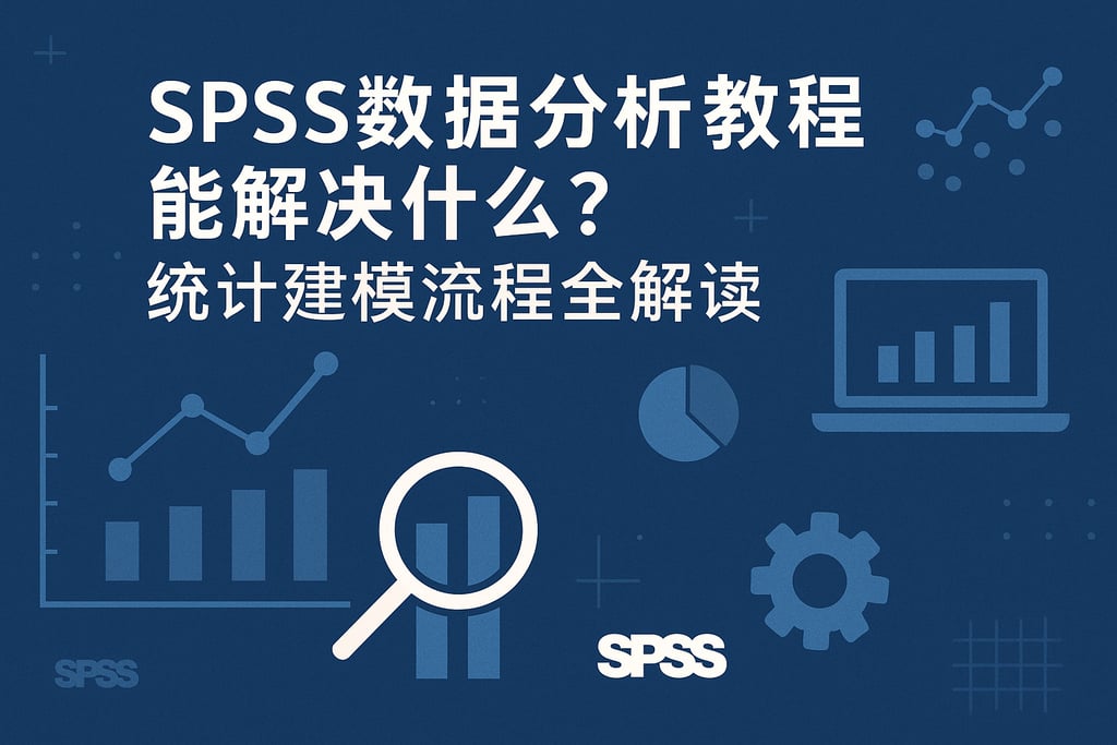 SPSS数据分析教程能解决什么？统计建模流程全解读