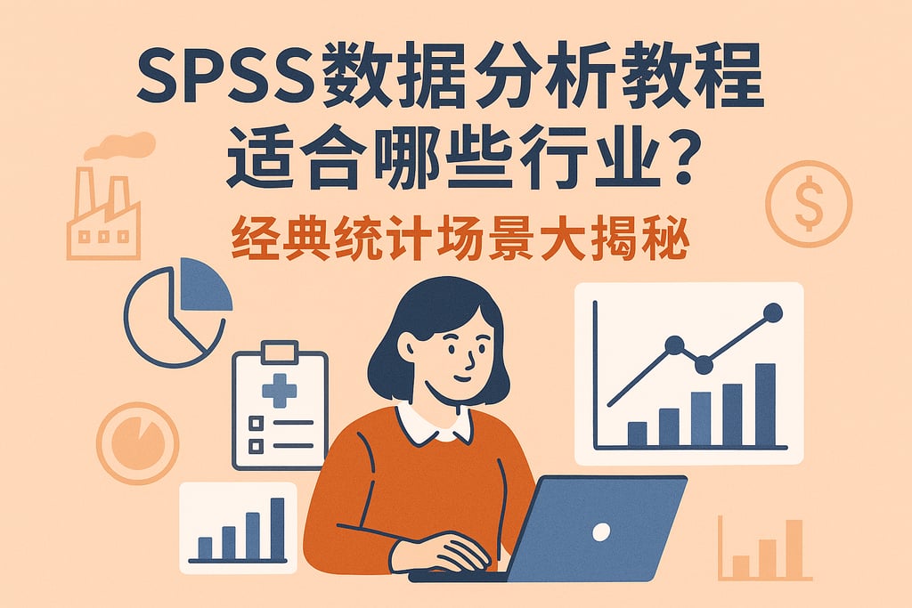SPSS数据分析教程适合哪些行业？经典统计场景大揭秘