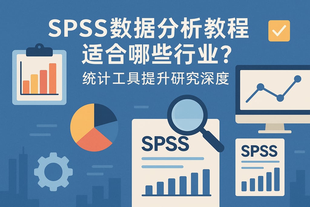 SPSS数据分析教程适合哪些行业？统计工具提升研究深度