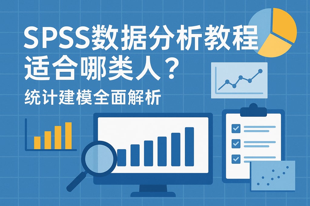 SPSS数据分析教程适合哪类人？统计建模全面解析