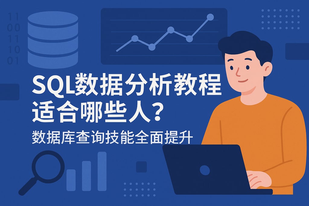 SQL数据分析教程适合哪些人？数据库查询技能全面提升
