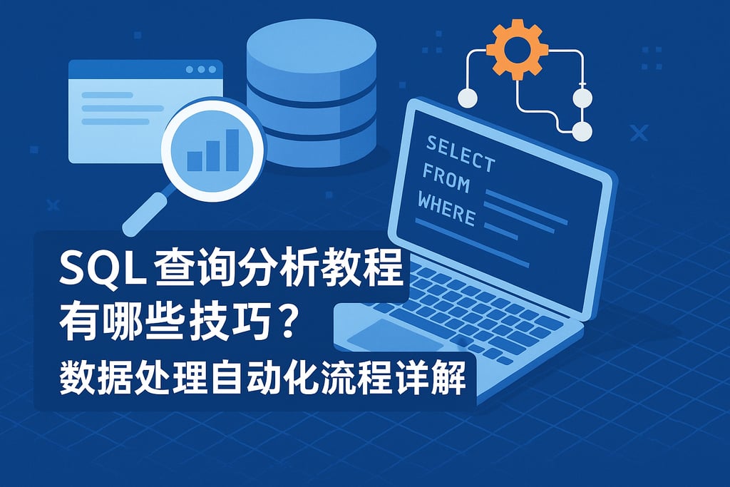 SQL查询分析教程有哪些技巧？数据处理自动化流程详解