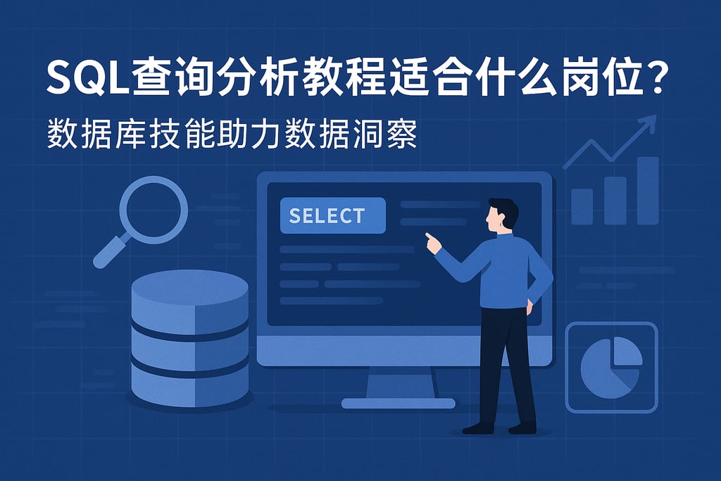 SQL查询分析教程适合什么岗位？数据库技能助力数据洞察