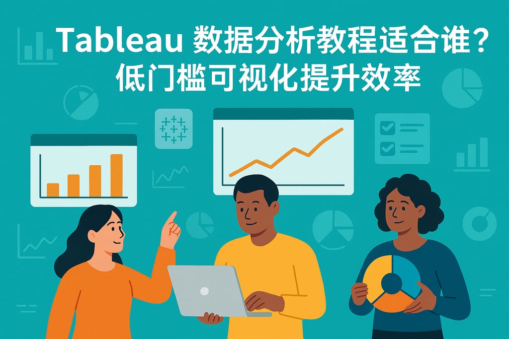 Tableau数据分析教程适合谁？低门槛可视化提升效率