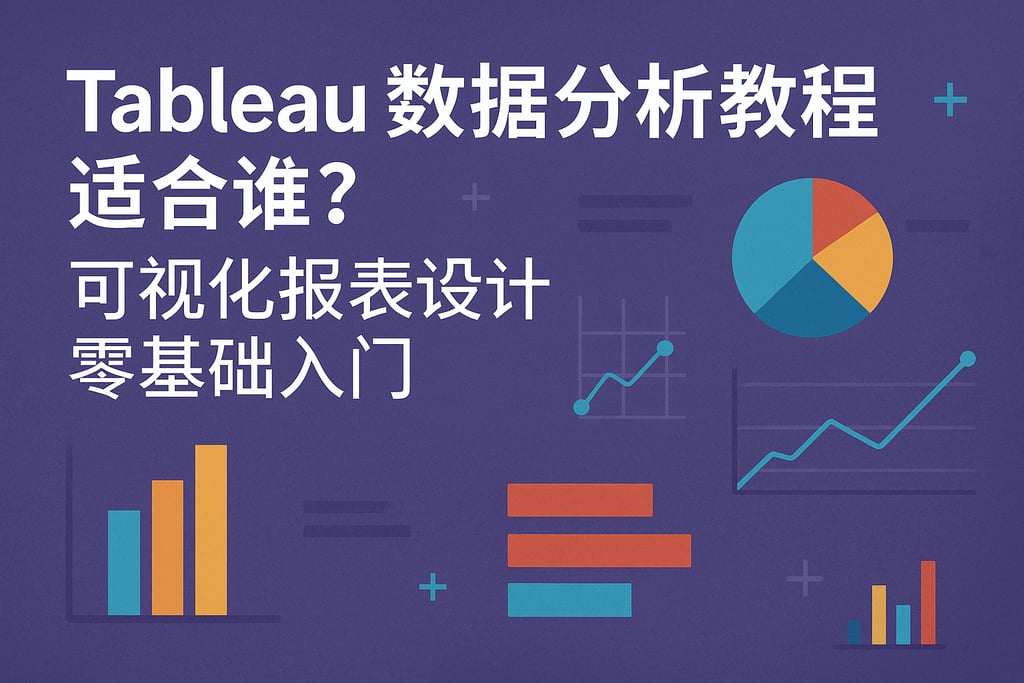Tableau数据分析教程适合谁？可视化报表设计零基础入门