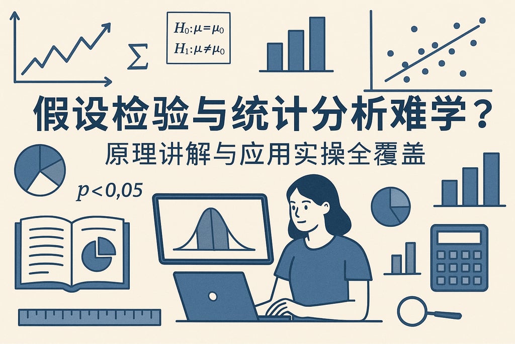 假设检验与统计分析难学吗？原理讲解与应用实操全覆盖