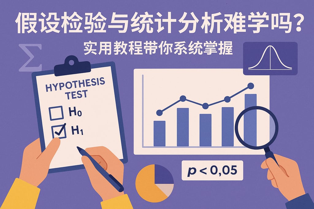 假设检验与统计分析难学吗？实用教程带你系统掌握