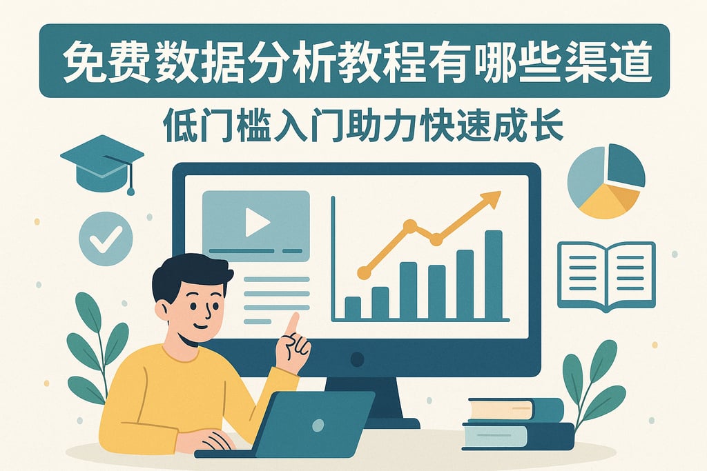 免费数据分析教程有哪些渠道？低门槛入门助力快速成长