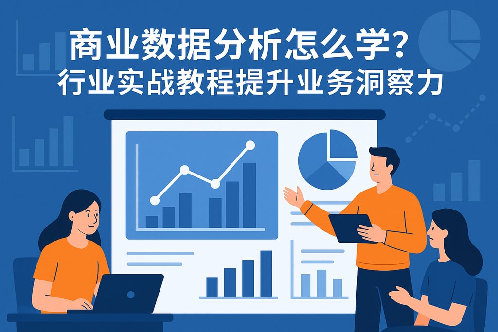 商业数据分析怎么学？行业实战教程提升业务洞察力
