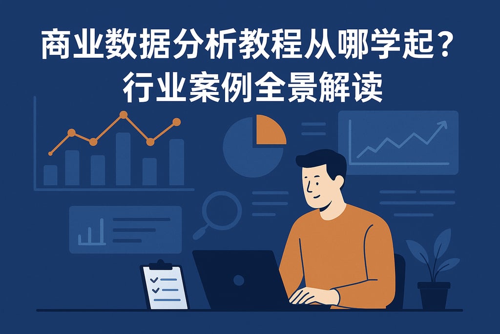 商业数据分析教程从哪学起？行业案例全景解读