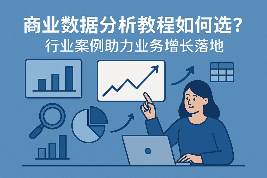 商业数据分析教程如何选？行业案例助力业务增长落地