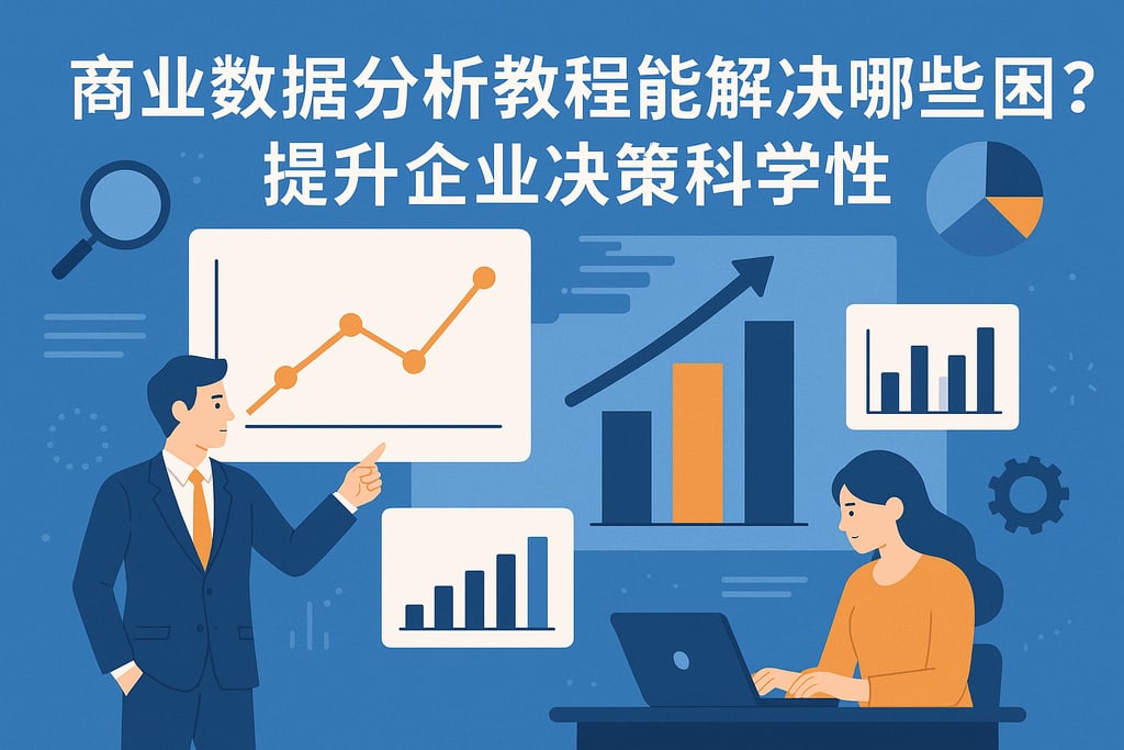 商业数据分析教程能解决哪些问题？提升企业决策科学性