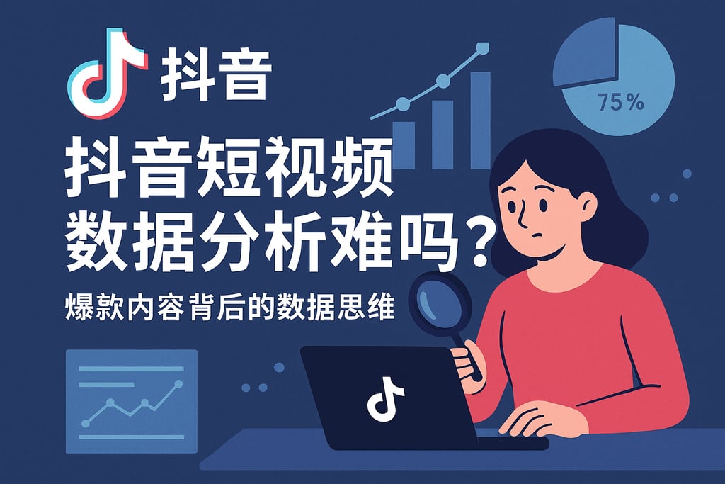 抖音短视频数据分析难吗？爆款内容背后的数据思维