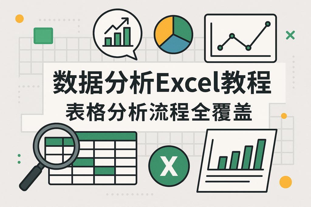数据分析Excel教程有哪些内容？表格分析流程全覆盖