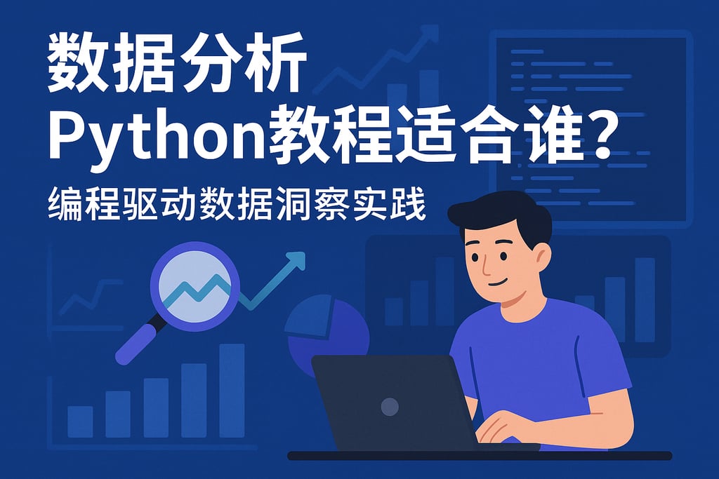 数据分析Python教程适合谁？编程驱动数据洞察实践